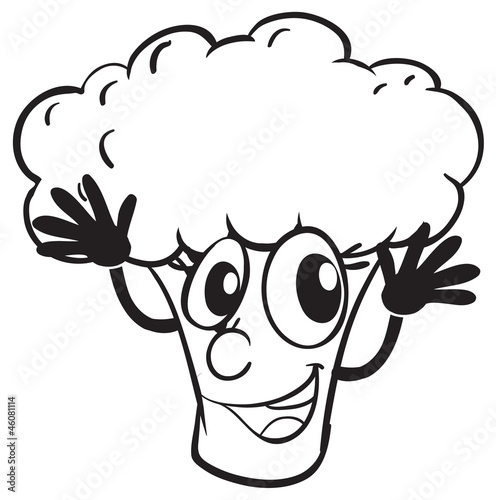 a broccoli sketch