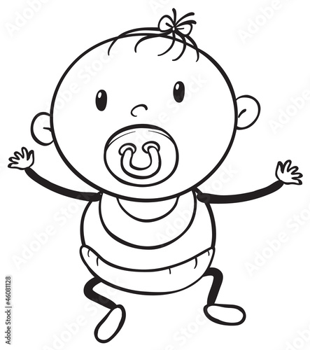 a baby sketch