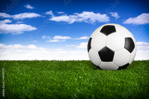 soccer ball  blue sky I © stockphoto-graf