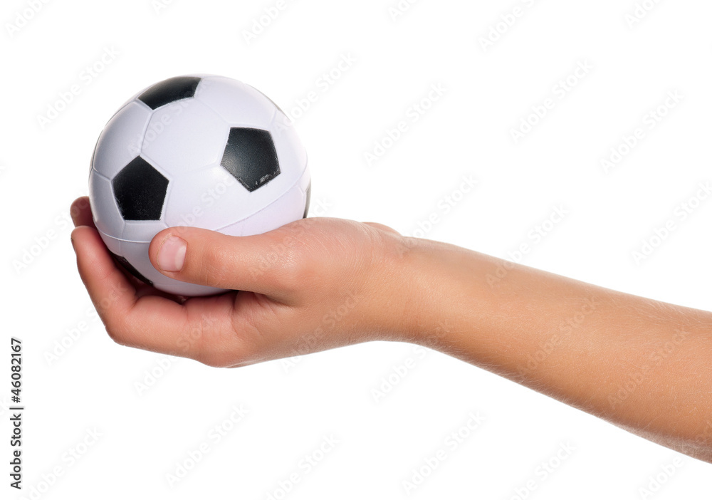 Fototapeta premium Boy hand with small ball