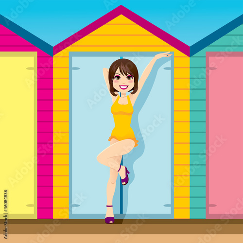 Bathing Cabins Pinup