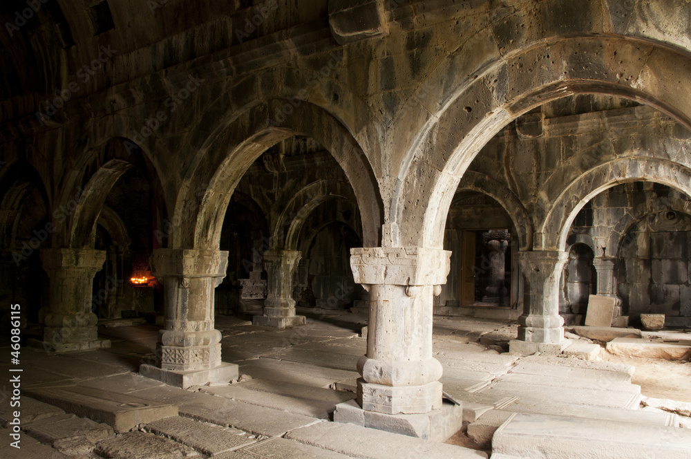 Interior of Sanahin monastery, Armenia