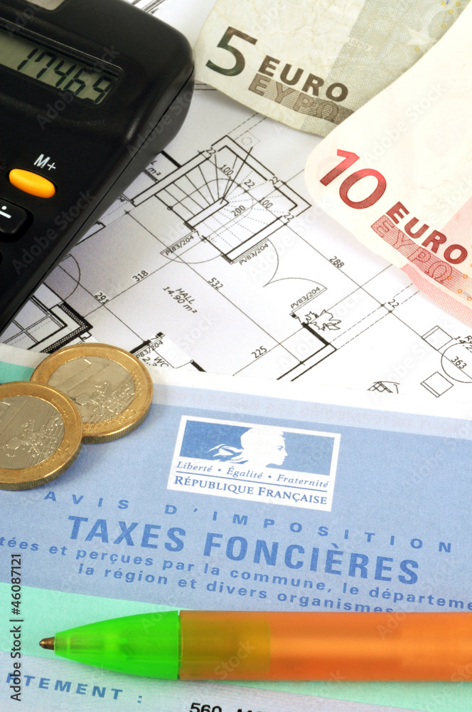 Fototapeta premium Taxes fonccières