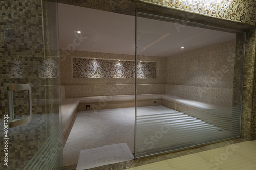 Quadro su tela Steam room in a health spa