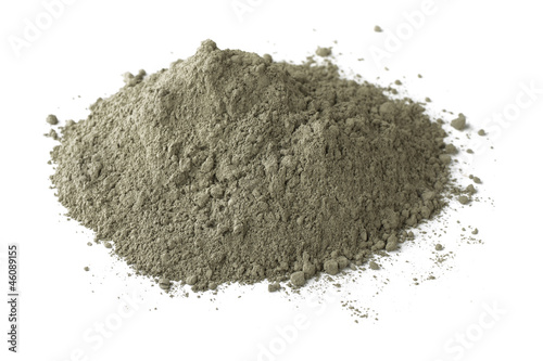 Pile of dry grey portland cement