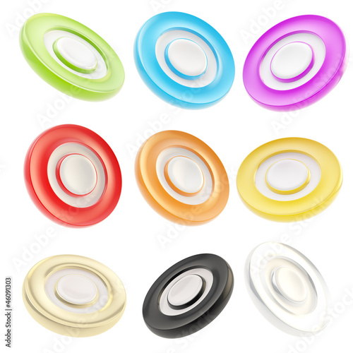 Copyspace round glossy circ...