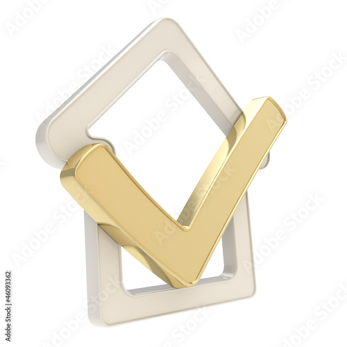 Checked house emblem with y...