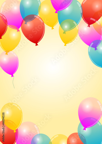 Vektorhintergrund mit Ballons
