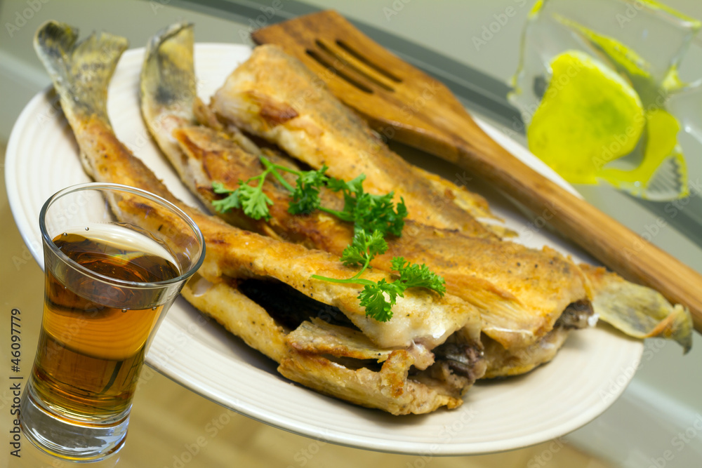 Fried pike perch Fried pike perch