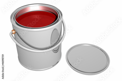 Paint can and cover (3D)