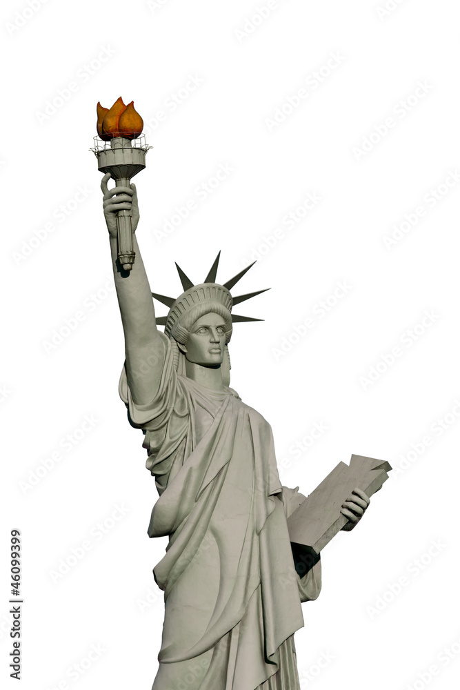 Fototapeta premium Isolated Statue of liberty - Replic