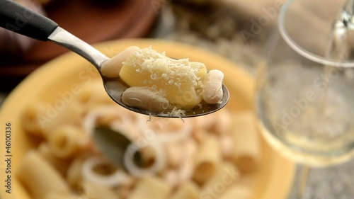 Pasta e fagioli Macarrão e feijão Pasta and beans