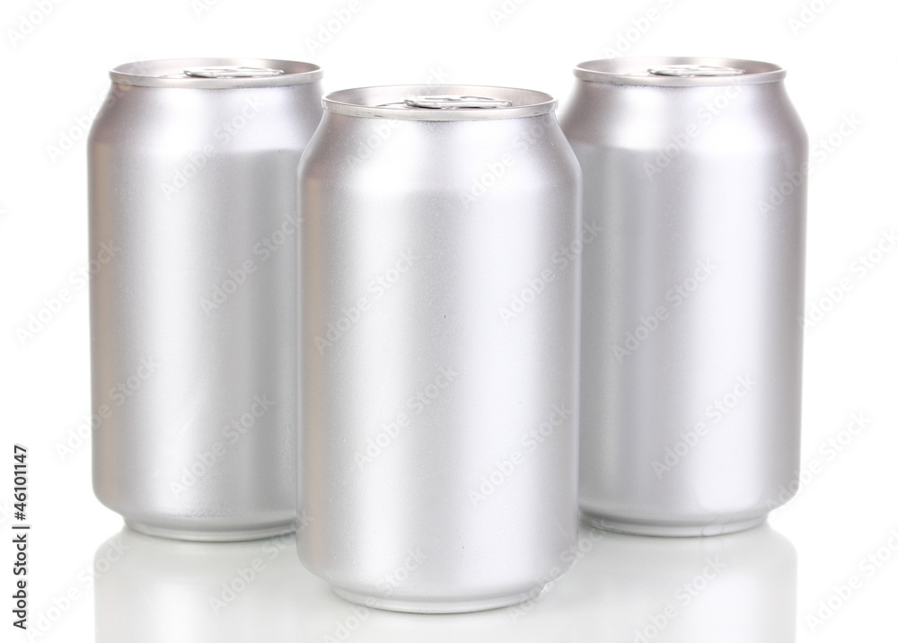 aluminum cans isolated on white aluminum cans isolated on white