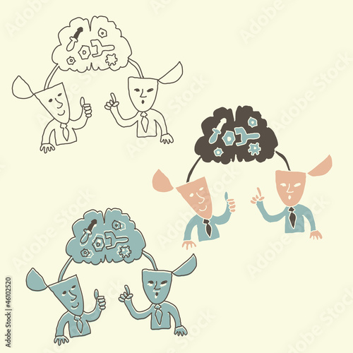 share ideas in teamwork