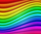 Rainbow Shapes Background