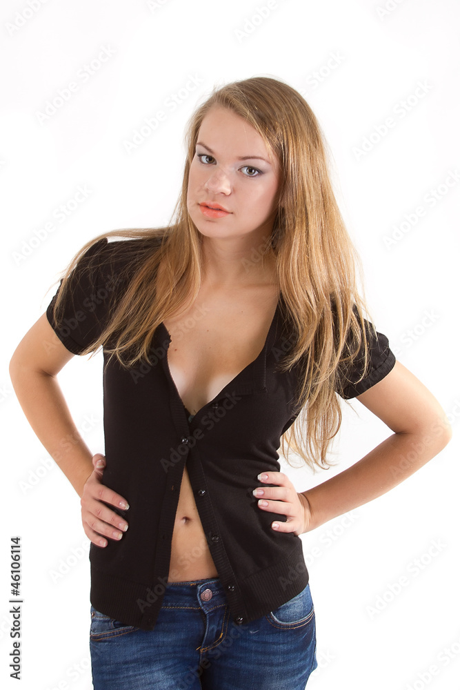 beautiful sexual woman wearing leather jacket beautiful sexual woman wearing leather jacket