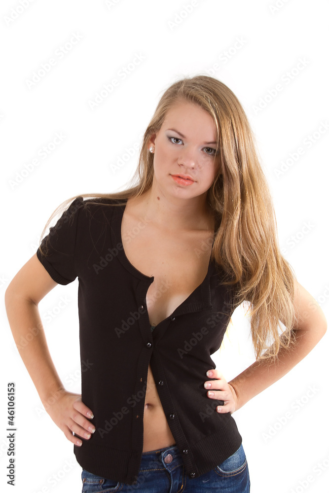 beautiful woman portrait wearing leather jacket beautiful woman portrait wearing leather jacket