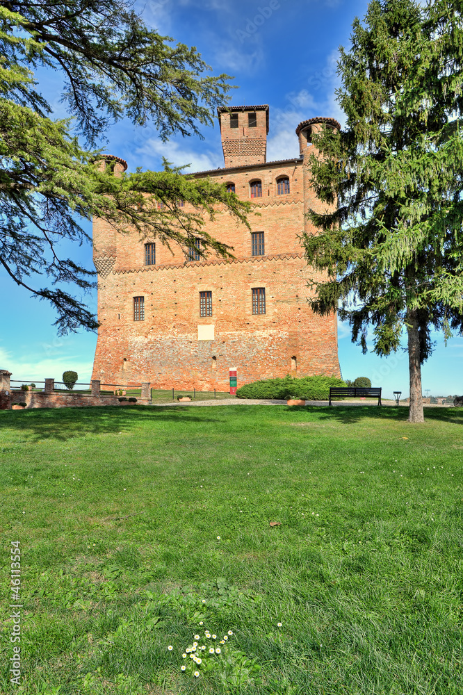 Grinzane Cavour Castle. Piedmont, Italy.