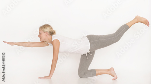 Принти на полотні Frau macht Yoga