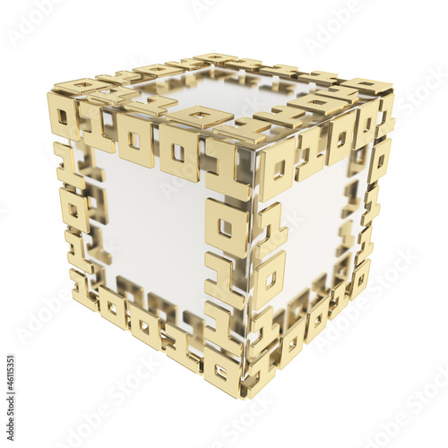 Dimensional cube made of on...