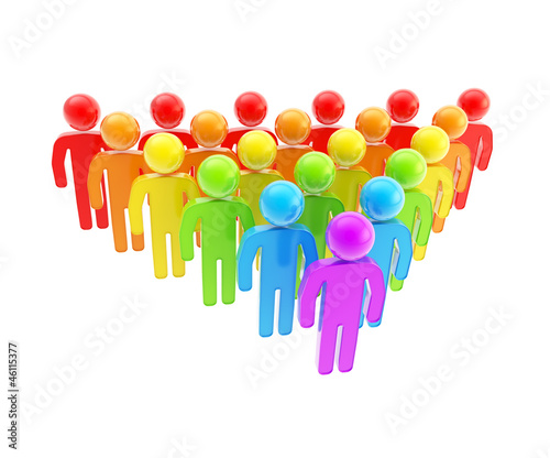 Group of symbolic human fig...