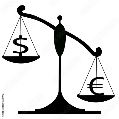Balance with dollar and euro
