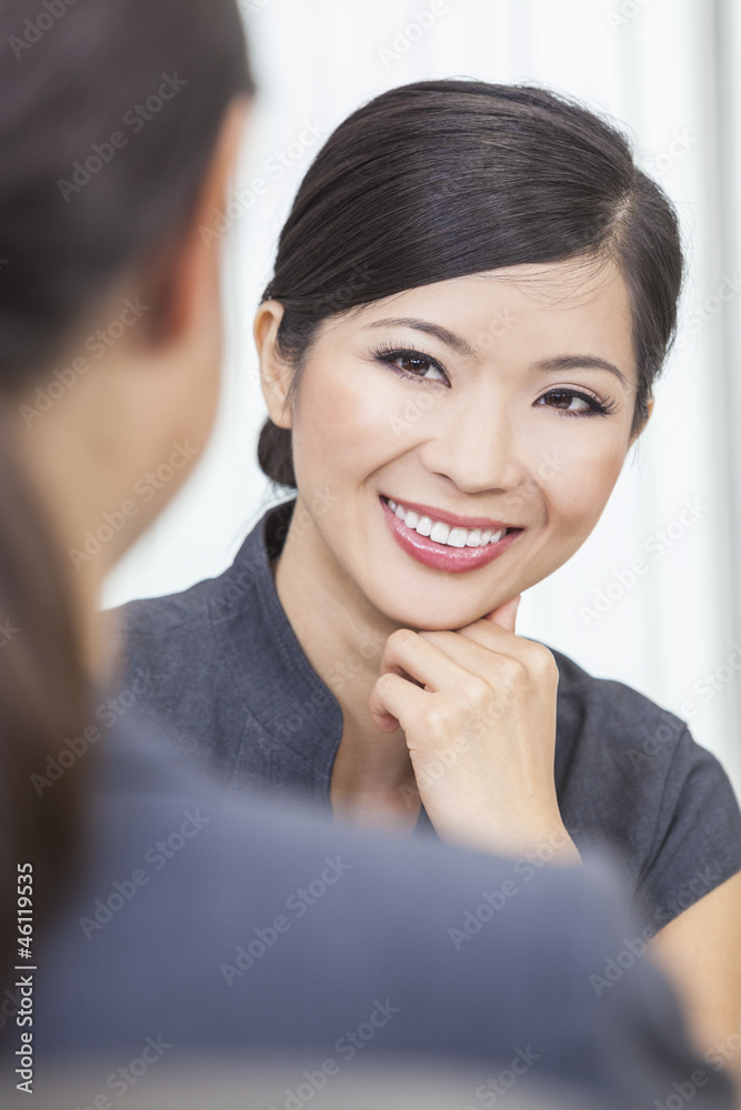 Asian Chinese Woman or Businesswoman in Meeting Asian Chinese Woman or Businesswoman in Meeting