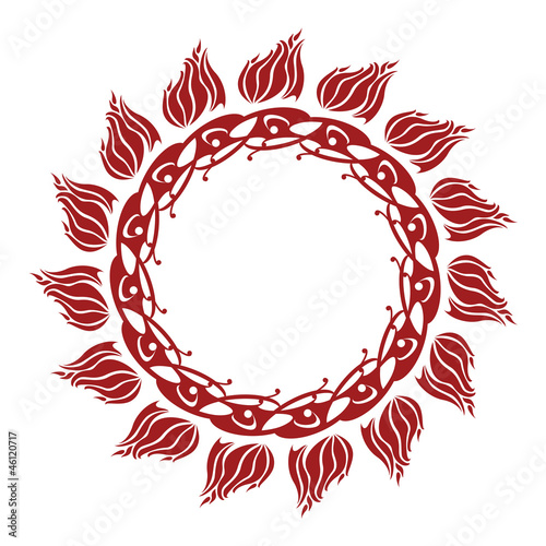 Sun Artwork Border