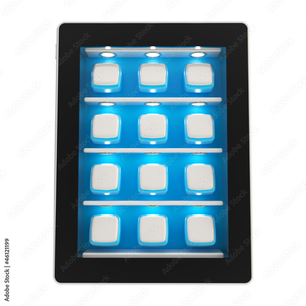 Tablet pad electronic device isolated Tablet pad electronic device isolated