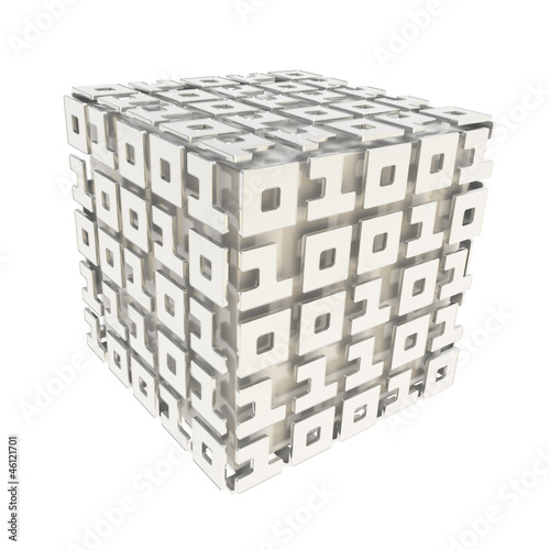 Dimensional cube made of on...