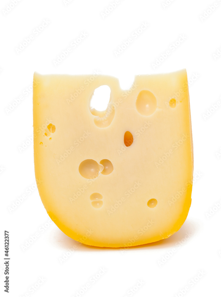 piece of cheese isolated on white background piece of cheese isolated on white background