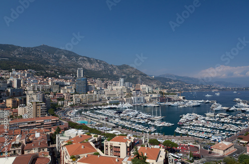 Monaco bay view with wonderful yachts and boats © fototehnik