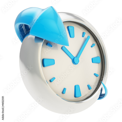 Arrow around the clock embl...