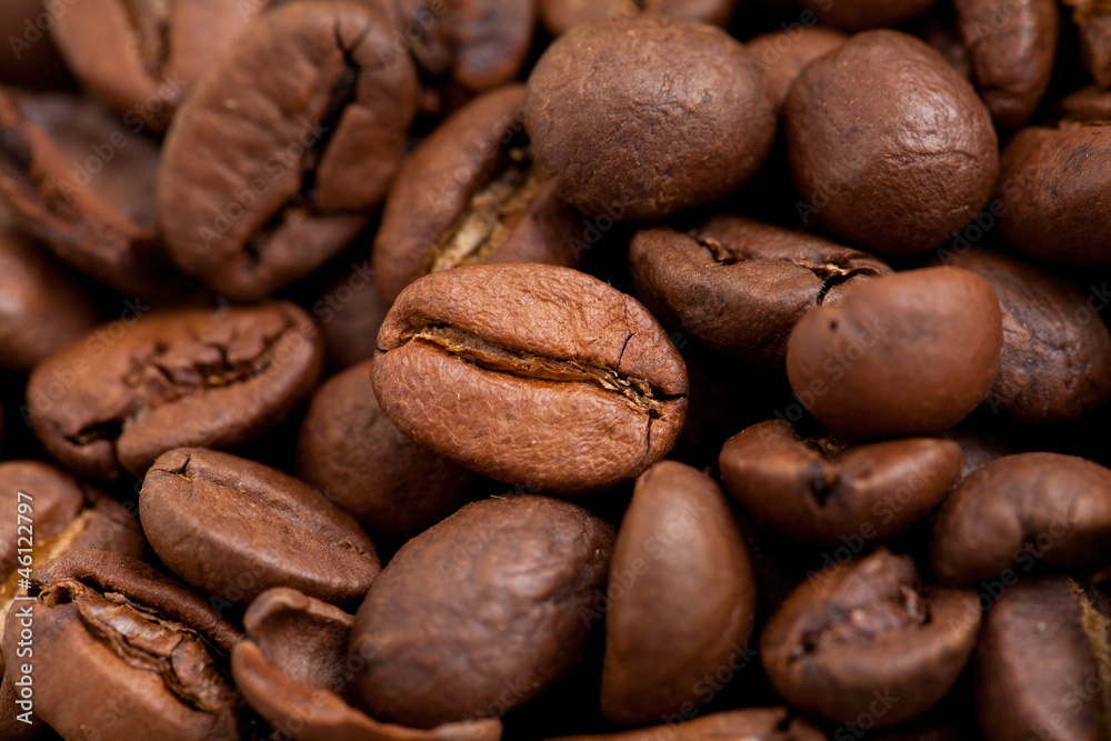 Naklejka premium coffee bean background
