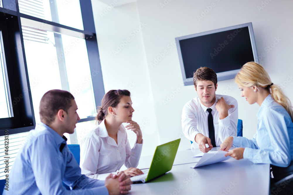 business people in a meeting at office business people in a meeting at office