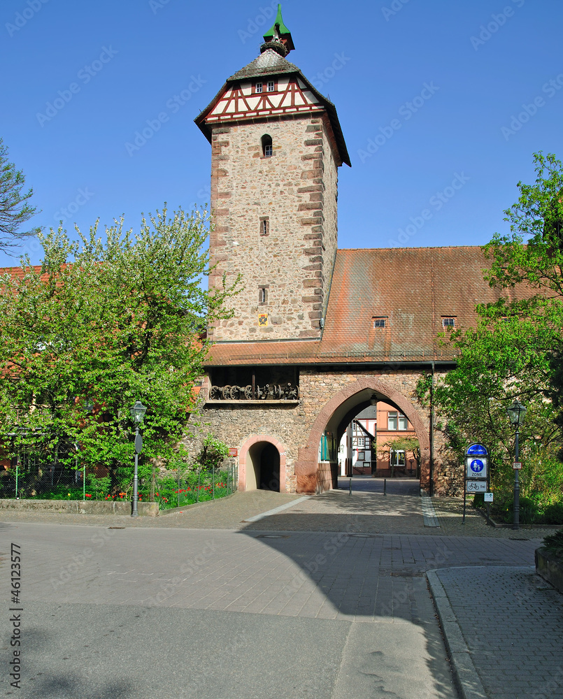 Obraz premium der Storchenturm in Zell am Harmersbach im Schwarzwald