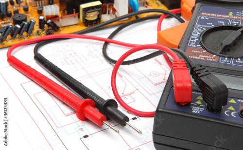 Digital multimeter and electronic components