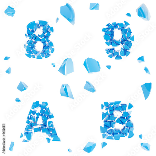 Abc alphabet symbol broken ...