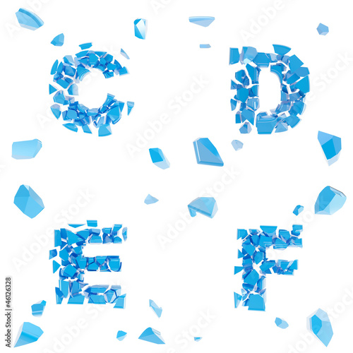 Abc alphabet symbol broken ...