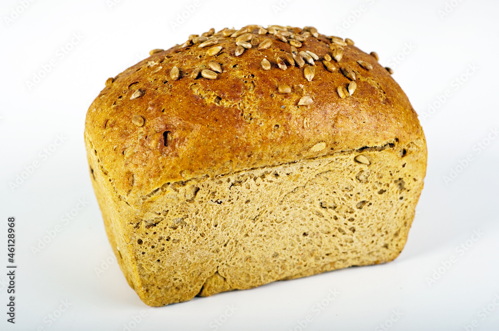 Tasty bread on white background Tasty bread on white background