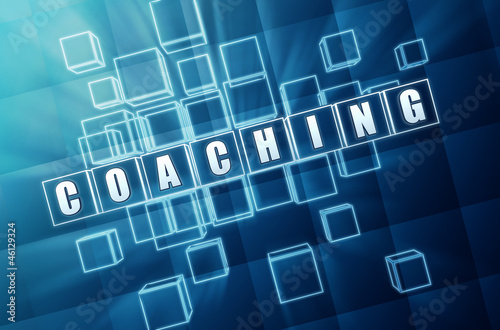 blue coaching in glass blocks