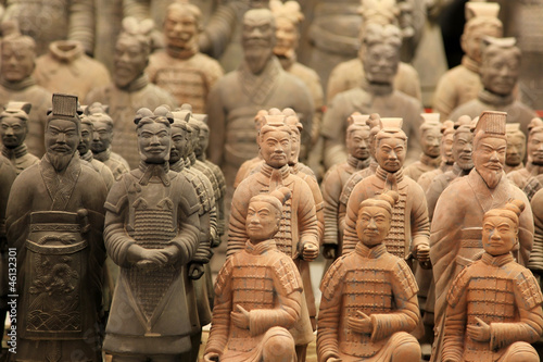 famous terracotta warriors in XiAn, Qin Shi Huang's Tomb, China