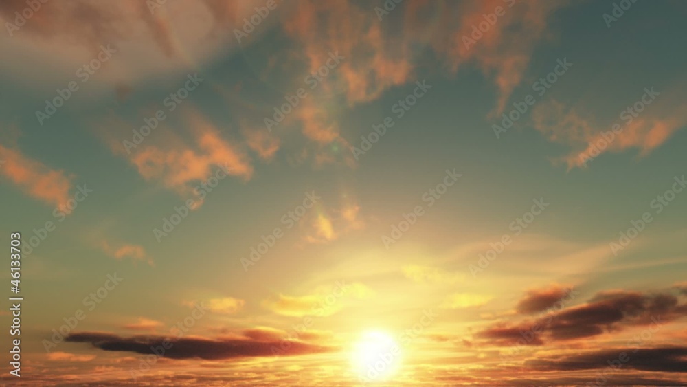 Beautiful Sunrise Timelapse Animation