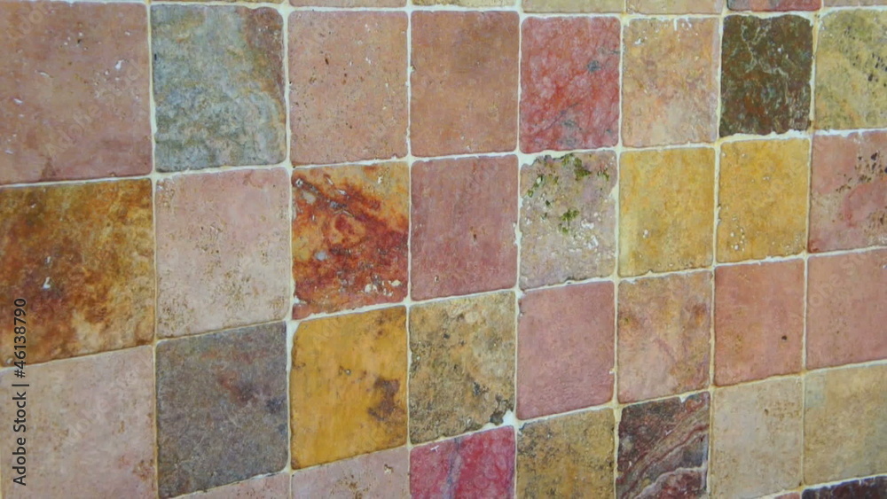 Water flowing over tiles Water flowing over tiles