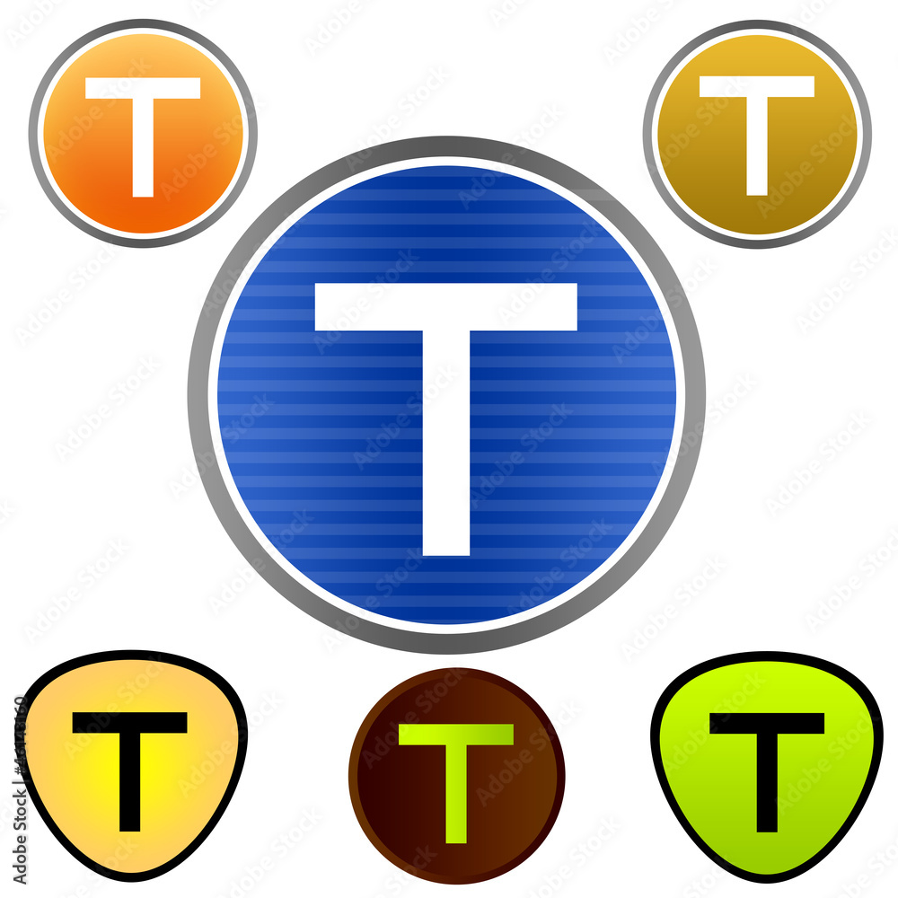 Fototapeta premium T Logo