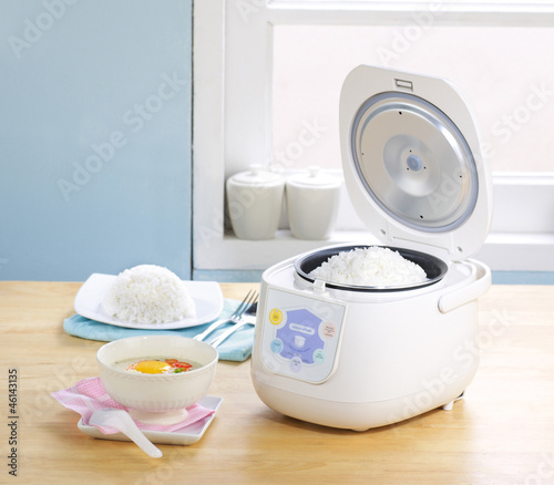 Photography Electric rice cooker pot
