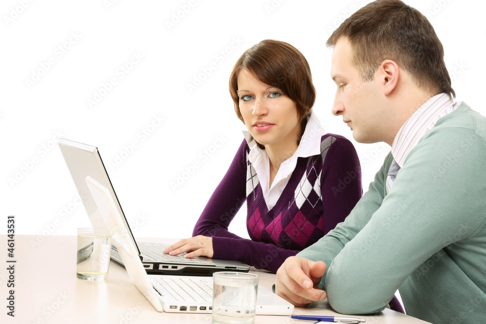 Businesspeople working Businesspeople working