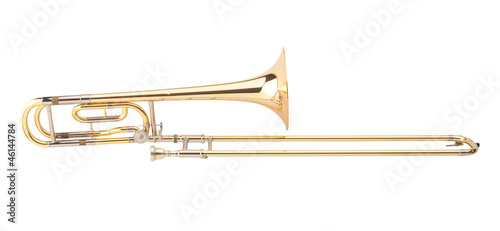The brass trombone