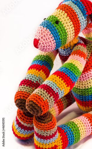 multicolor fabric doll © Farnaces