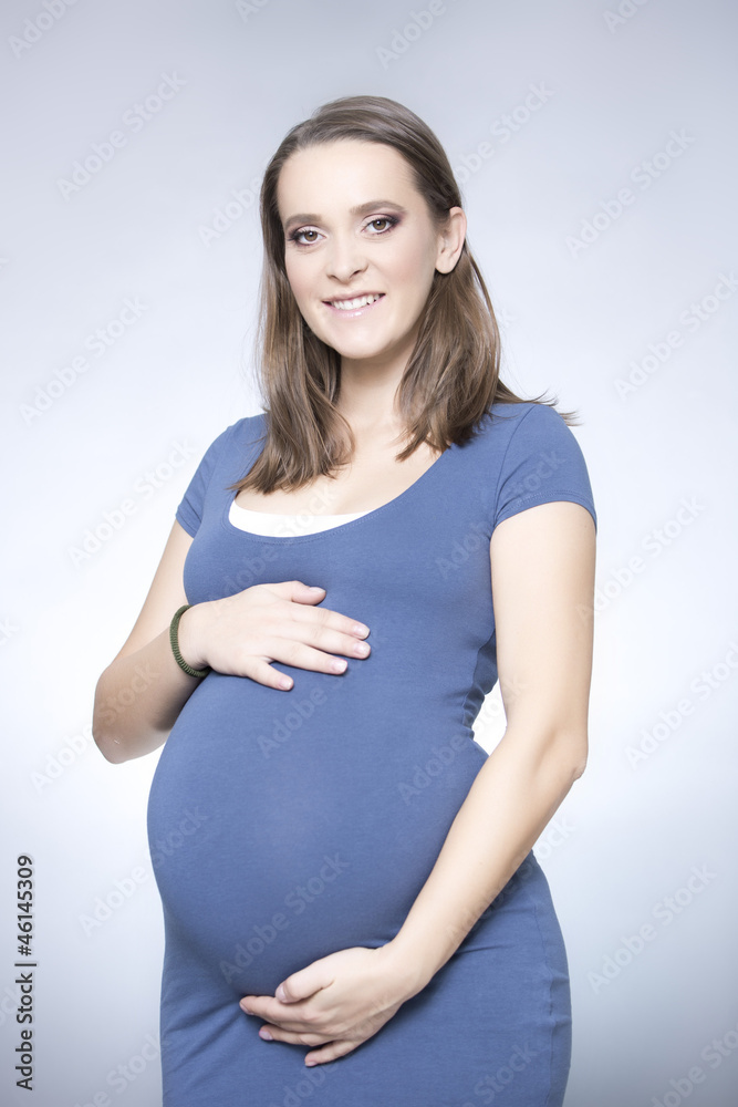 portrait of happy pregnant woman portrait of happy pregnant woman
